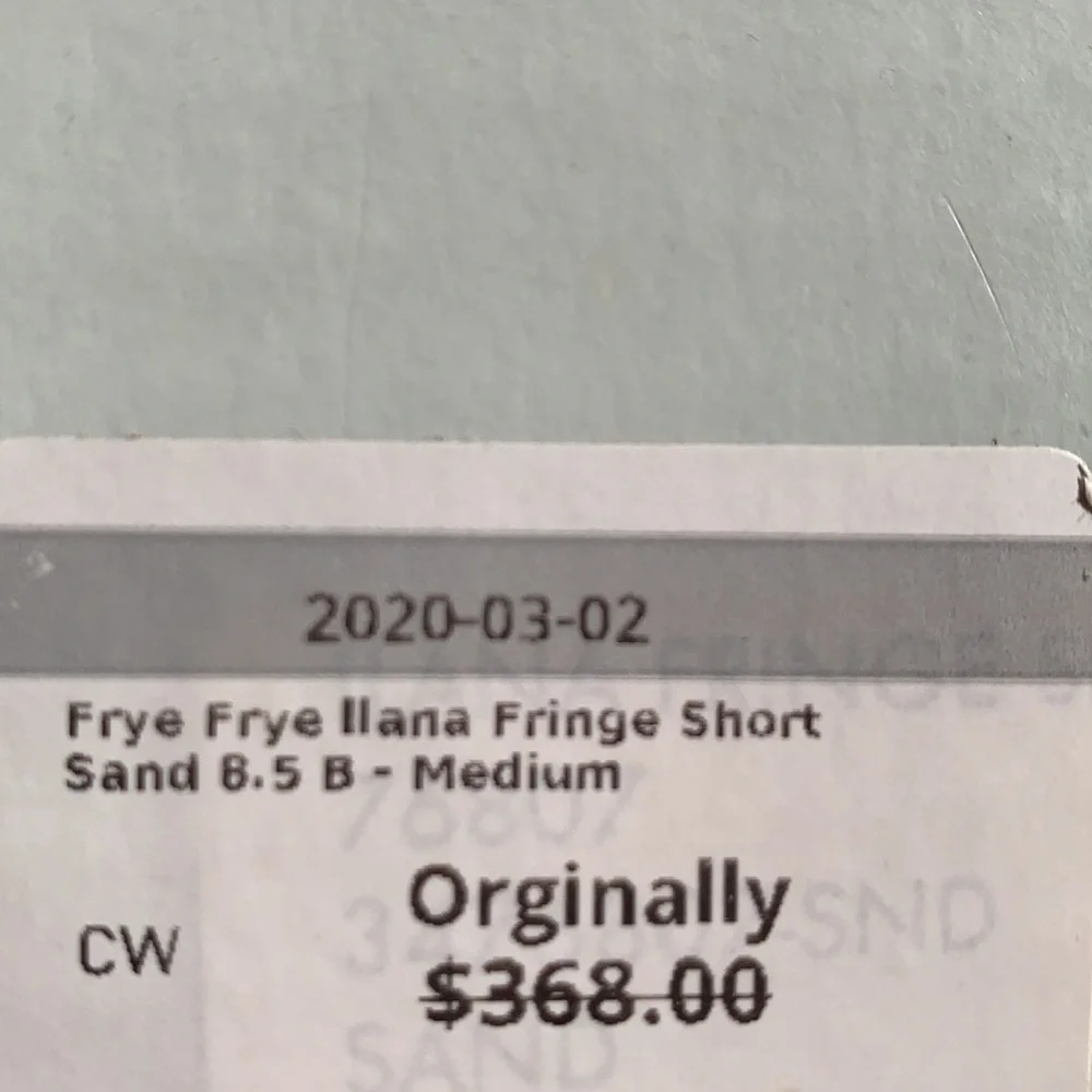 FRYE NEW ❤️ Llana Fringe Suede Leather Western Ankle Bootie Boots Size 8.5 - Picture 9 of 11